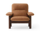 Brasilia Lounge Chair, Dunes camel/walnut