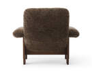 Brasilia Lounge Chair, Sheepskin root/dark stained oak