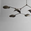 Stingray Chandelier, bronze