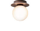 Liila 1 Wall/Ceiling Light Small, dark bronze/opal