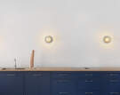 Liila 1 Wall/Ceiling Light Medium, nordic gold/optic clear