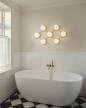 Liila 7 Wall/Ceiling Light, nordic gold/opal