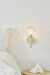 Miira Wall Lamp, brass/optic clear