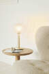 Miira Table Lamp, brass/optic clear