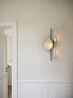 Florii 3 Wall Lamp, dark bronze/white