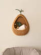 Pear Braided Wall Pocket, natural