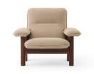 Brasilia Lounge Chair, Bouclé 02/dark stained oak