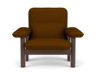 Brasilia Lounge Chair, Baru 0450/dark stained oak