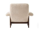 Brasilia Lounge Chair, Sheepskin nature/dark stained oak