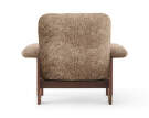 Brasilia Lounge Chair, Sheepskin sahara/walnut