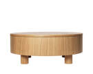 Olles Storage Table Ø80, natural oak