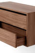 Wardrobe Shelf Cabinet w. Drawers, walnut/black