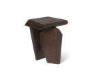 Silva Piece Stool, dark stained mango wood