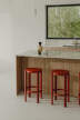 Doon Bar Stool 65 cm, tomato red