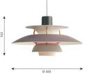 PH 5 Mini Pendant Lamp, hues of grey