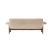 Brasilia Sofa, Sheepskin nature/walnut