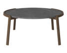 Mix Coffee Table Ø94, dark oiled oak/pietra grey marble