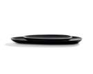 Thin Oval Boards Set, mahogany black