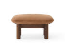 Brasilia Ottoman, Dunes Camel/dark stained oak