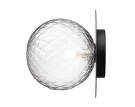 Liila 1 Wall/Ceiling Light Large, black/optic clear