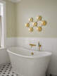 Liila 7 Wall/Ceiling Light, nordic gold/optic clear