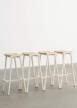 Taburete 8 Bar Stool High, eggshell