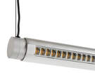 Factor Linear Suspension Lamp 1500 Directional, clear anodised aluminium