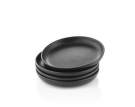 Nordic Kitchen Plate 17 cm, set of 4, black