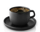 Nordic Kitchen Cup 20 cl with Saucer, set of 4, black