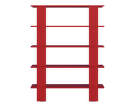 Hes Bookcase, tomato red