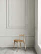 Kite Dinign Chair, white pigmented oak/Sydney light cognac