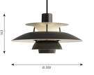 PH 5 Mini Pendant Lamp, monochrome black