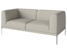 Caisa 2-Seater, brushed steel/Nantes sand