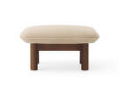 Brasilia Ottoman, Bouclé 02/dark stained oak