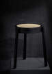 Pal Stool, black oak mesh