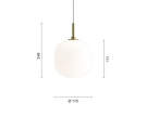 VL 45 Radiohus Pendant Ø175, white opal