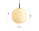 VL 45 Radiohus Pendant Ø250, pale yellow