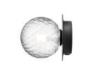 Liila 1 Wall/Ceiling Light Small, black/optic clear