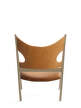 Knitting Lounge Chair Leather, natural oak/Dunes 21000