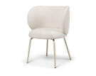 Rico Dining Chair Soft Bouclé, off-white/sand