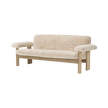 Brasilia Sofa, Sheepskin nature/natural oak