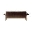 Brasilia Sofa, Sheepskin sahara/natural oak