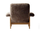 Brasilia Lounge Chair, Sheepskin sahara/natural oak