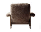 Brasilia Lounge Chair, Sheepskin sahara/dark stained oak