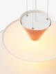 Gio Chandelier, vermilion red/dark burgundy/ecru white