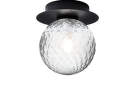 Liila 1 Wall/Ceiling Light Small, black/optic clear