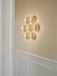 Liila Star Wall/Ceiling Light, nordic gold/optic clear