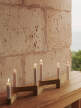 Newel Modular Candle Holder Set, travertine