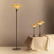 PH 2/1 Table Lamp, aged brass/yellow glass