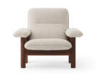 Brasilia Lounge Chair, Moss 0011/dark stained oak